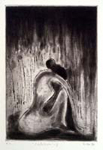 Title: Isolation-i, Medium: Etching-&-aquatint, Size: 6.5in x 9.5in, Year: 1985